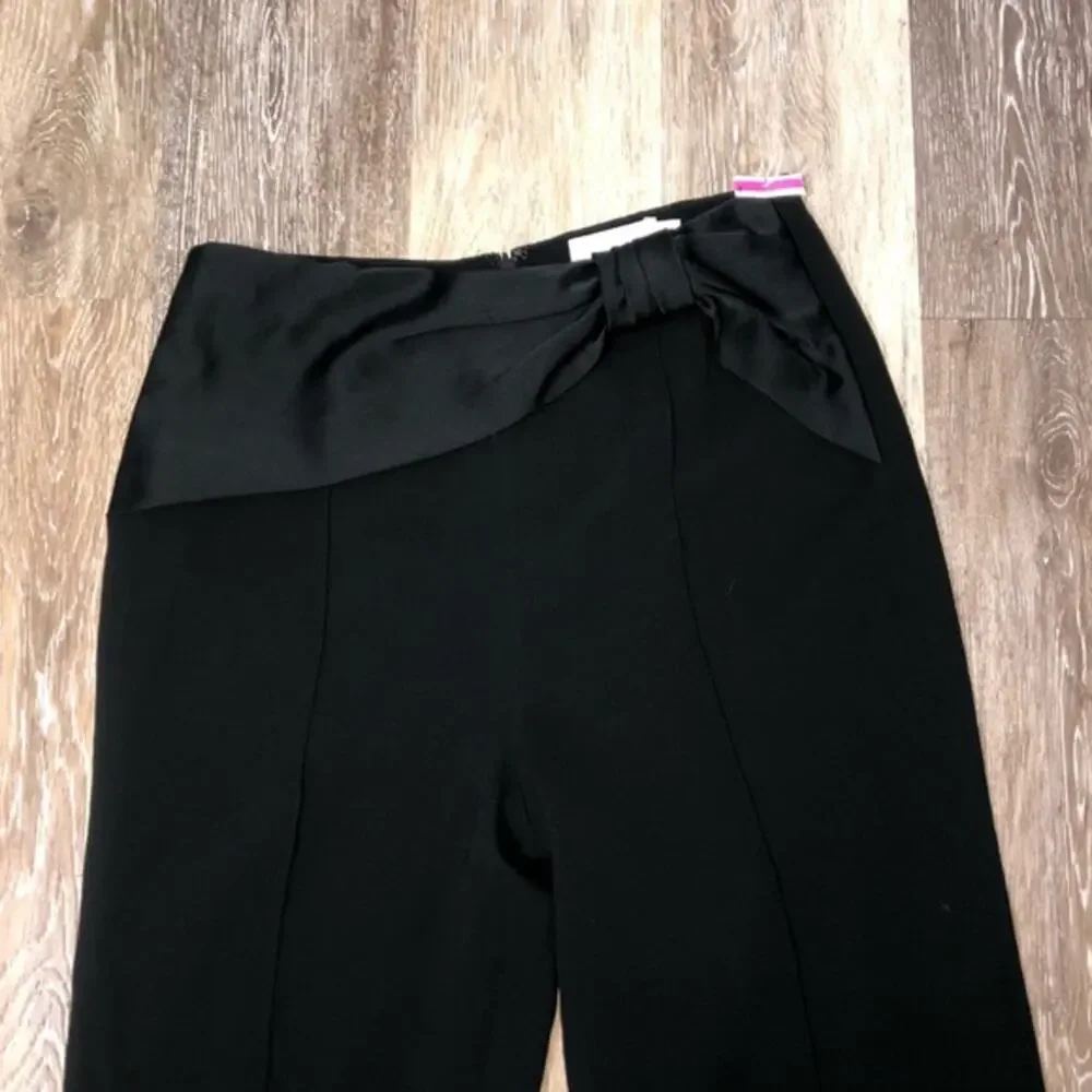 Jonathan Simkhai Sonia Bow Embellished Flare Pants 6 NWOT